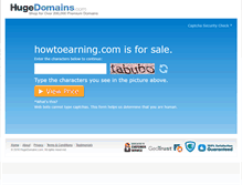 Tablet Screenshot of howtoearning.com